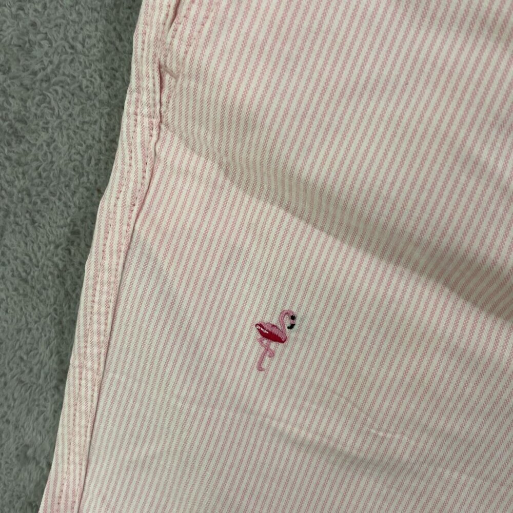 NEW Lands' End Men's M Pink Flamingo Embroidered Deck Casual Beach Shorts - Picture 6 of 7